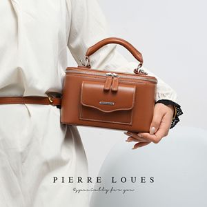 Pierre Loues <b>Box</b> Type Shoulder Bag Zipper Closure <b>Macaron</b> Colors Women's Everyday Use Spring 2026 - Product Image 3