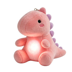 Coussin en peluche dinosaure lumineux sans danger et non toxique, tissu lumineux personnalisé sans batterie, veilleuse douce pour apaiser la peur des enfants - Product Image 2