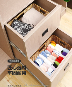 Mây lưu trữ giỏ đựng thức ăn giỏ với được xây dựng trong xử lý giỏ <span class=keywords><strong>wicker</strong></span> cho tổ chức không thấm nước dệt thiên nhiên - Product Image 6