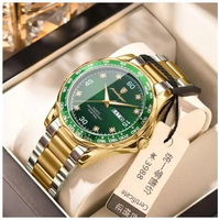Montre Homme Luxe Tendance à Cadran Rotatif Unique, Montre-Bracelet à Quartz avec Cadran Tournant, Cadeau Idéal, Relogio Masculino