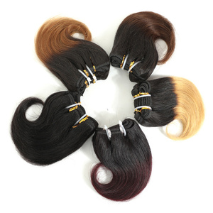 Extensions de cheveux brésiliens Remy, lots de cheveux noirs, ondulés, 1/4/6 lots de cheveux humains - Product Image 6