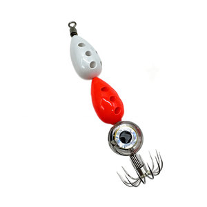 Leurre <span class=keywords><strong>LED</strong></span> pour la pêche nocturne aux calmars et aux crevettes, avec hameçon pour calamar, lumière flash phosphorescente pour la pêche en haute mer - Product Image 6