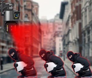 Ba ống kính Dual Màn hình WIFI CCTV Camera 10x Zoom Ultra Wide View góc tự động theo dõi IPC360 <span class=keywords><strong>Home</strong></span> ngoài trời Camera An Ninh - Product Image 4