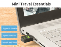 Adaptateur réseau sans fil USB 2.0 double bande 2,4/5 GHz 600 Mbps sans pilote d'origine