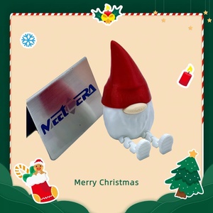 Nouvelles décorations de Noël modernes et simples en plastique imprimées en 3D : Père Noël, Bonhomme de neige, Cerf, Ours, Canard - Product Image 5