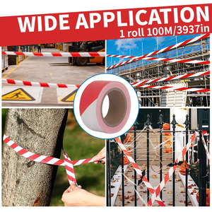 Nastro Adesivo di Sicurezza in PVC Nero e <span class=keywords><strong>Giallo</strong></span> da 48mm per Segnalazione di Pericolo e Distanziamento Sociale, per Pavimenti di Magazzini e Palestre - Product Image 6