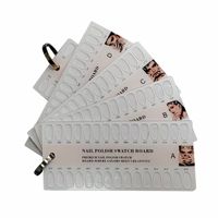 Nuancier de 120 couleurs transparentes pour ongles en acrylique, présentoir pour faux ongles, carte de couleurs pour nail art