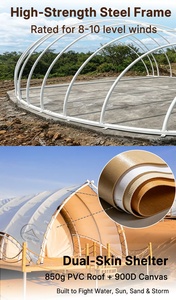 Tende Glamping a Forma di Vela con Bagno per Resort, Airbnb e <span class=keywords><strong>Campeggio</strong></span> - Product Image 6