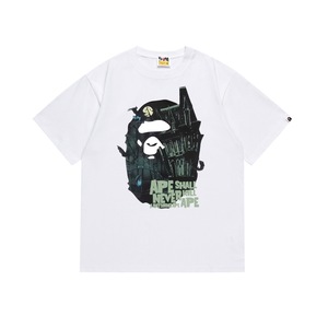 881.121Dongxi Bapees T-shirt da uomo alla moda, vestibilità ampia, stampa multi-pattern, 100% cotone 260 grammi, in pronta consegna - Product Image 6
