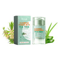 Masque Purifiant Vegan à la Fraise et au Théier pour le Visage – Éliminateur de Points Noirs, Nettoyage Profond des Pores, Hydratant, Affinant les Pores, Contrôle du Sébum