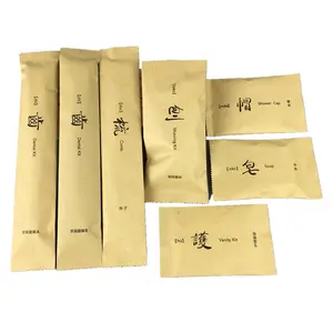 Biodegradable Eco Friendly Bamboo Hotel Toilet Amenities Set For Bathroom Hotel Amenities