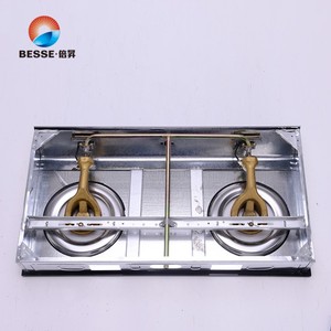 Estufa de Gas de Doble Quemador ZGBES, Superficie de Vidrio, Control por Perillas, Encendido Piezoeléctrico, Protección Contra Apagado de Llama, Portátil, Fácil de Limpiar - Product Image 3
