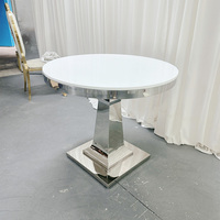 Mesa para Pastel de Boda, Estilo Moderno y Elegante, Plateada, de Acero Inoxidable, para Hoteles y Eventos