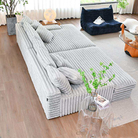 Canapé-lit modulaire carré moderne à compression, ensemble de canapés sectionnels en mousse haute densité pour salon et chambre à coucher