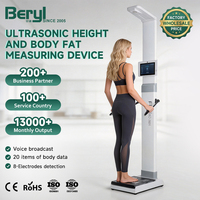 Báscula Médica Ultrasónica de Alta Calidad Beryl para Medir Peso, Altura e IMC, Báscula Digital para Humanos con Rango de Peso: 5 - 500 kg