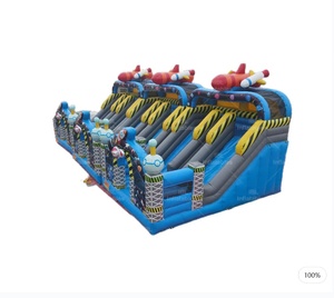 Hot Selling Custom Outdoor Aufblasbare Space Rocket Slide Combo PVC für Kinder partys Trampolin Park Vermietung Großhandel - Product Image 1