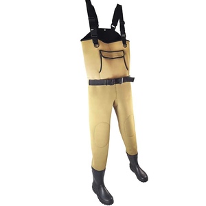 Wasserdichte Fisherman Fishing Wading Pants Angel waders Anzug Fly Fishing Waders mit Neopren stiefeln - Product Image 3