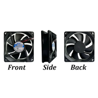 Ventilateurs axiaux DC sans balais personnalisables 80x80x20mm 5/12/24/48V SZR8020 avec roulement à billes pour ventilation et refroidissement d'air DC OEM/ODM