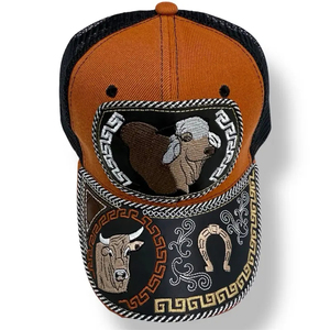 Gorra <span class=keywords><strong>de</strong></span> <span class=keywords><strong>Vaquero</strong></span> Ajustable OEM/ODM al por Mayor Personalizada Estilo Charra Western Trucker Hats Cowboy Hats Bull Trucker Hat - Product Image 3