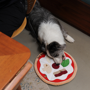 2025 nouveau mignon EVA grinçant interactif jouets pour animaux de compagnie reniflant tapis <span class=keywords><strong>Pizza</strong></span> gros chat jouets pour chiens - Product Image 6