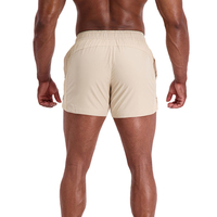 Short d'entraînement d'été imperméable à séchage rapide pour hommes, avec fente latérale, entrejambe de 5 pouces, short de fitness en nylon