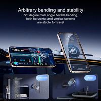 Support de téléphone magnétique rotatif à 360°, support de téléphone magnétique pliable avec chargeur sans fil pour voiture, salle de sport, miroir, douche