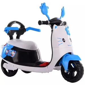 Imagen de gato barata para niños, batería de 6V para montar en motocicleta, triciclo