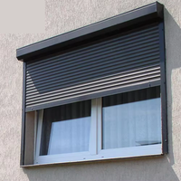 Volets intérieurs modernes en aluminium anti-ouragan, volets électriques, fenêtres résistantes au vent et aux intempéries