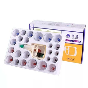 Harga pabrik oem grosir alat bekam vakum cangkir hijama pemijat bekam terapi 24 bekam set dalam Cina - Product Image 1