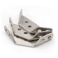 Étagère d'angle pliable en métal nickel satiné en acier inoxydable à fixation murale pour cuisine, maison, bureau, appartement, école