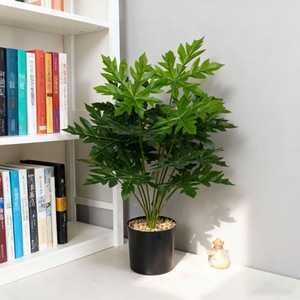 Plante artificielle Monstera, feuilles de papaye, 500g, décoration intérieure pour salon, balcon, arrangements de mariage - Product Image 2