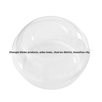 Bol à gâteau en PET entièrement transparent et recyclable, idéal pour les desserts glacés, les poudres, les fruits frais (fraise, mangue), les poudings au lait et les plateaux de fruits frais à emporter.