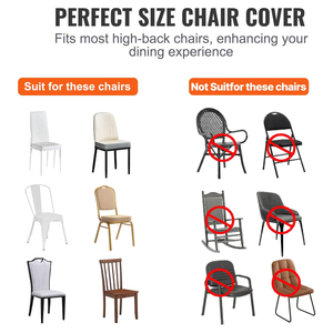 Housse de chaise extensible blanche, or et noire pour mariage, fête, banquet et événements – Vente en gros - Product Image 3