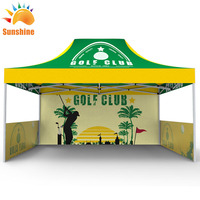 Tentes pliantes imperméables personnalisées par Sunshine Company Tentes de salon commerciales imprimées pop-up Camping Outdoor Heavy Duty