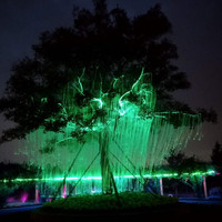 Lumières LED RVB colorées à fibres optiques pour l'extérieur, éclairage d'ambiance paysager, lumière d'arbre Avatar pour parcs et décorations de fêtes