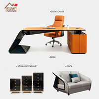 Mesa de Oficina Portátil de Madera Maciza de Estilo Italiano de Lujo Personalizada, Ahorra Espacio, con Almacenamiento y Tomacorriente Integrado para Oficina en Casa