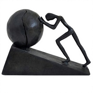 รูปปั้นเหล็กทรงกลมชายรูปปั้น <span class=keywords><strong>sisyphus</strong></span> รูปปั้นนักกีฬาศิลปะรูปแกะสลักรูปปั้นตกแต่งสำนักงานบ้านจีน (B2แข็งแกร่ง) - Product Image 1