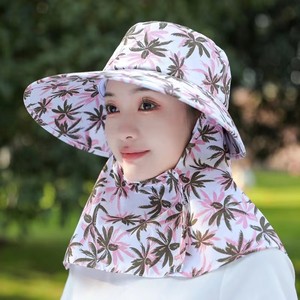 <b>Leaf</b> Tea Picking Hat Bucket Hat Sun Protection Face Cover Outdoor Summer Hat Breathable Cotton Women's Hat - Product Image 4