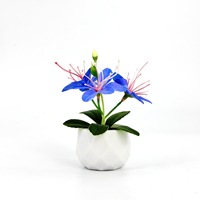 Fleurs artificielles, plantes artificielles d'intérieur, idéales, écologiques, durables, plantes en pot de bureau, décoration florale