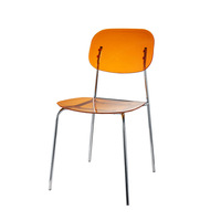 Chaise de salle à manger nordique transparente réglable en acrylique moderne avec dossier pour la maison, le maquillage, les réunions, en plastique PC