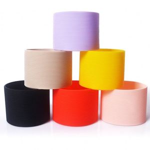 Housse de tasse isolante en silicone anti-brûlure et antidérapante, manchon central en silicone de 6,5 cm pour tasse, manchon de protection en silicone pour verre - Product Image 4