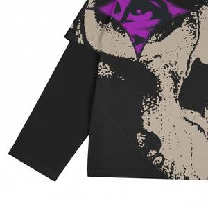 Custom Men Tee Long Sleeve Streetwear Oversized Graphic Print Grunge Y2K Hip Hop Gothic Loose Fit Men's T-<b>shirt</b> - Product Image 2