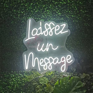 Enseigne néon MILE Video Guestbook personnalisée pour stand <span class=keywords><strong>de</strong></span> mariage, laissez un message, enseigne néon LED pour mariage - Product Image 2