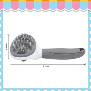 Peine y cepillo de depilación de una tecla de plástico ecológico para perros y gatos para aseo y masaje de mascotas - Product Image 1