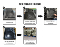 Tapis de sol de voiture 3D en TPE personnalisé avec logo, facile à retirer, pour Renault Clio 2008