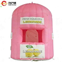 Stand de Vente Gonflable Rapide de 3m de Haut en Forme de Fruit (Limonade) avec Souffleur Électrique, Thème Plage, Bar à Boissons Durable, Kiosque à Snacks à Vendre