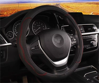 Housse de volant de voiture en cuir PU respirant et durable, toutes saisons, tailles S M L XL