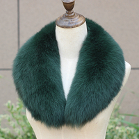 Col en vraie fourrure de renard pour femme, châle d'hiver et cache-cou, écharpe annulaire en fourrure de renard naturelle, 75 cm de long