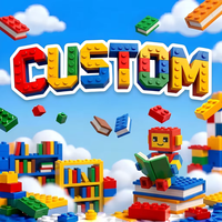 Blocs de construction en plastique ABS de haute qualité, service de production de conception personnalisée, cadeaux personnalisés
