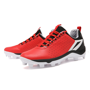 Unisex Microfiber Leather <b>Baseball</b> Cleats Breathable Perforated Upper Rubber Stud Grass Training Shoes - Product Image 1